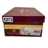 Etienne Aigner Women’s Black Leather Slip-On Jackie Loafers Size 5.5M