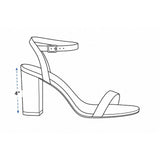 Steve Madden Womens Gold Strappy Sheena High Heel Sandals Size 9.5M