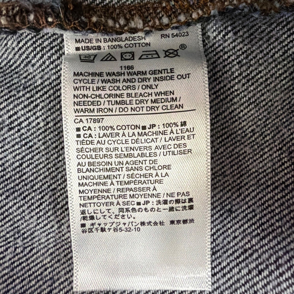 Banana Republic Womens Dark Wash Denim Jacket Casual Button-Up Sz S