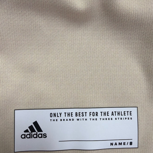 Adidas Mens Beige Short-Sleeve Graphic T-Shirt Sportswear Size L