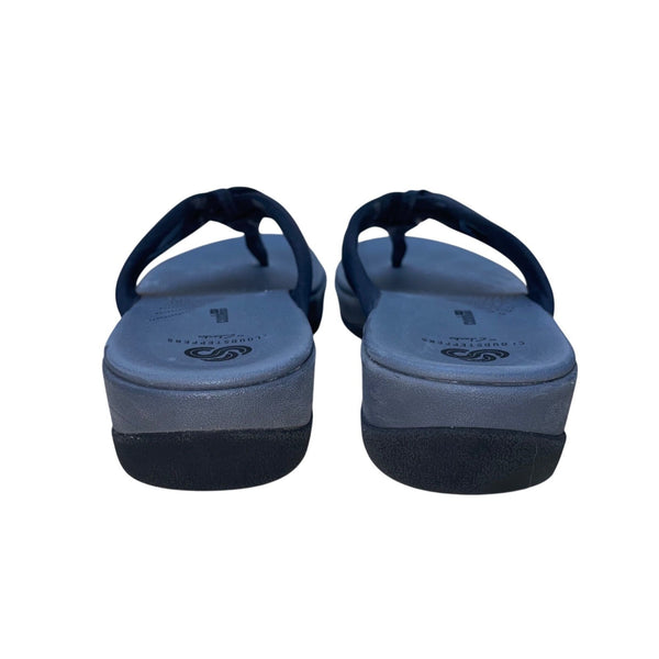 Cloudsteppers By Clarks Women’s Gray & Black Straps Slip-On Sandals Size 5.5