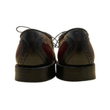 Allen Edmonds Men’s Burgundy/Black Leather Wingtip Oxford Dress Shoes Sz 12