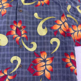 Tommy Bahama Mens Multicolor Silk Floral Hawaiian Shirt Casual Button-Down Sz M