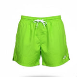 Nike Mens Neon Green Swim Shorts With Mesh Lining Mid-Thigh Length Sz XL