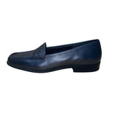 Nicole Women’s Gray Leather Slip On Square Toe Bing Loafers 7.5M