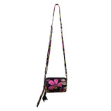 Vera Bradley Women’s Multicolor Floral Adjustable Strap Crossbody Bag Wallet