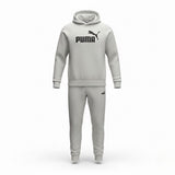 Puma Youth Gray Hoodie & Sweatpants Set Casual Wear Logo Matching Sz M(10/12)