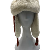 High Desert Gear Unisex Corduroy Faux Fur Trapper Ear Flaps Brown Cream One Size