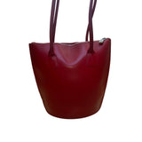 Furla Italy Women’s Red Leather Classic Design Dual Shoulder Straps Tote Bag