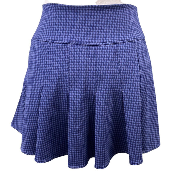 Offline By Aerie Womens Blue Polyester Elastane Houndstooth Skirt Stretchy Sz S
