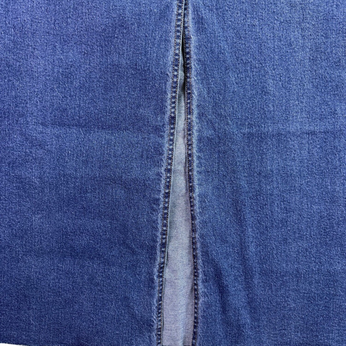Jessica Simpson Womens Blue Denim Stretch Maxi Skirt Raw Hem Slim Fit Size 12