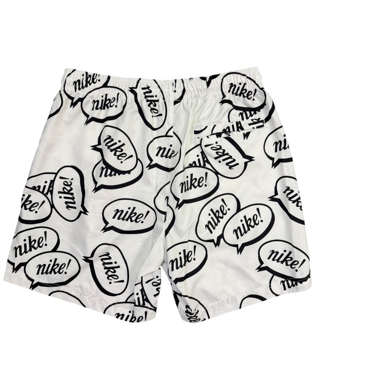Nike Mens White Graphic Shorts Large Logo Print Sz L
