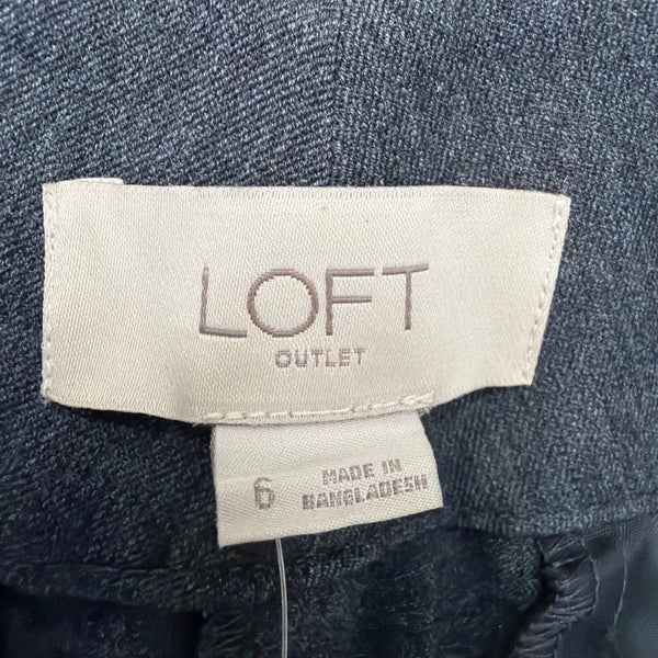 Loft Women Gray Original Fit Bootcut Dress Trousers Size 6