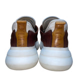 Velez Artisan Women’s Brown & Yellow Leather & Suede Lace Up Casual Sneakers