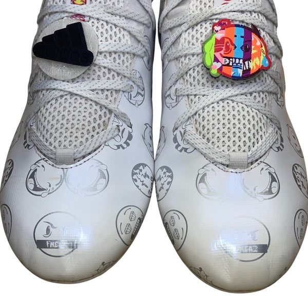 Adidas Men’s White Athletic Freak X Big Mood Football Cleats Size 12