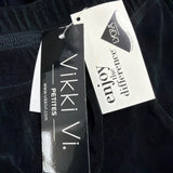 Vikki Vi Womens Black Acetate & Lycra Pull-On Pants 3XP