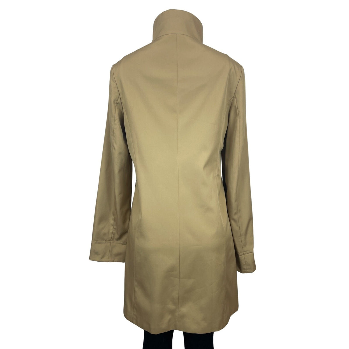 In Sakura Women’s Beige Zip Up Long Sleeve Coat Sz L