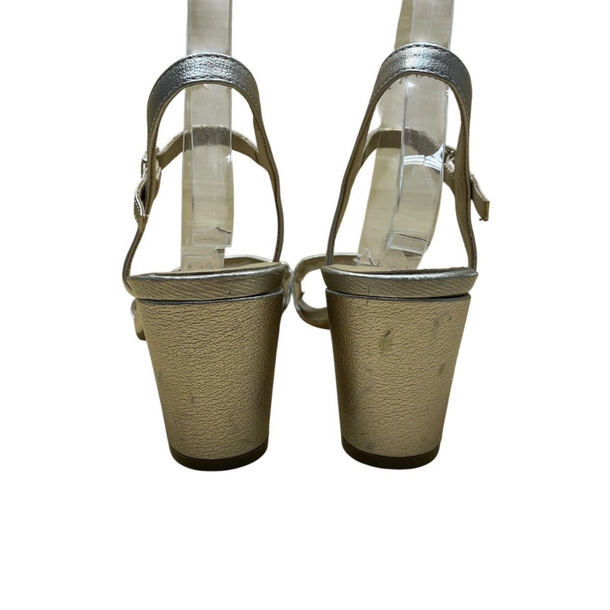 Naturalizer Women’s Gold Metallic Adjustable Block Heel Bristol Sandals Size 12M