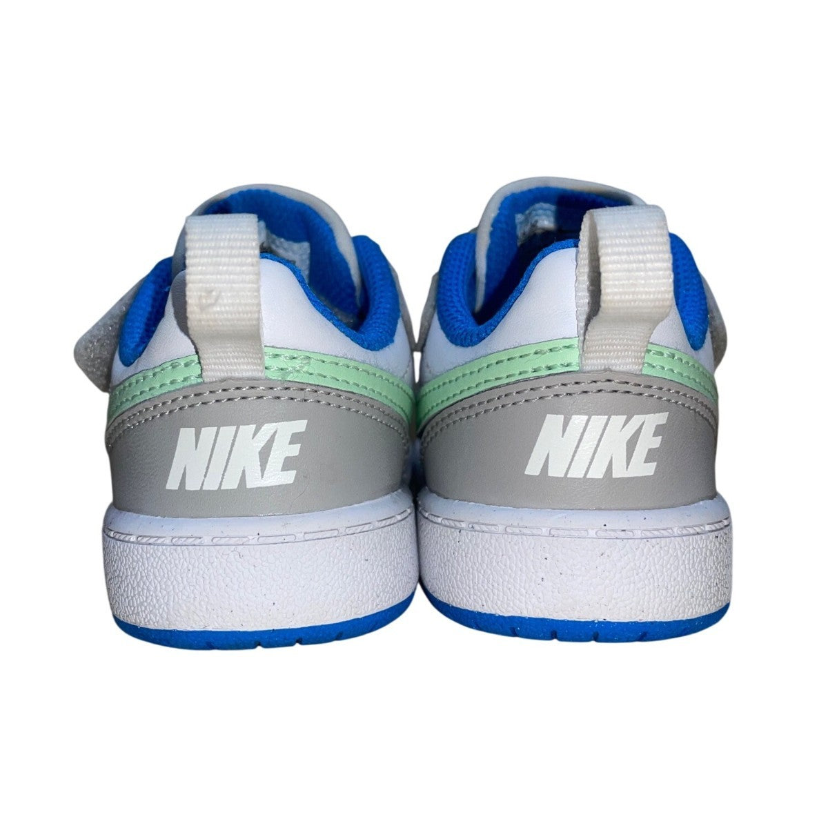 Nike Toddlers Gray & White Leather Adhesive Strap Low Top Shoes Size 6C