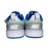 Nike Toddlers Gray & White Leather Adhesive Strap Low Top Shoes Size 6C