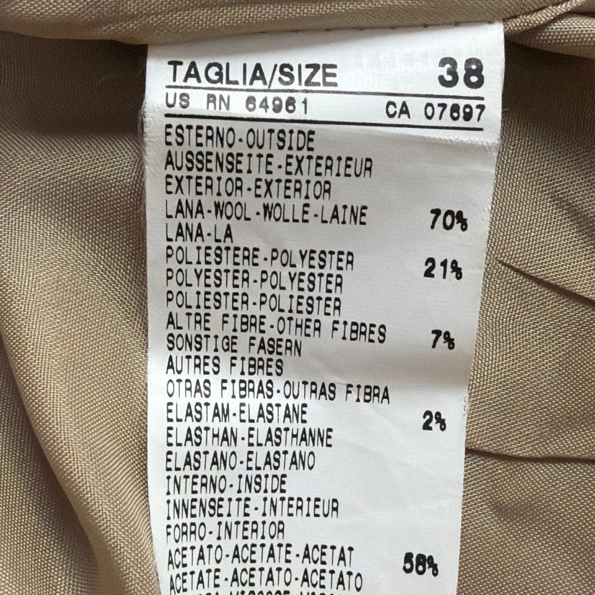 United Colors Of Benetton Women Beige Wool-Blend Flared Skirt Size 38 