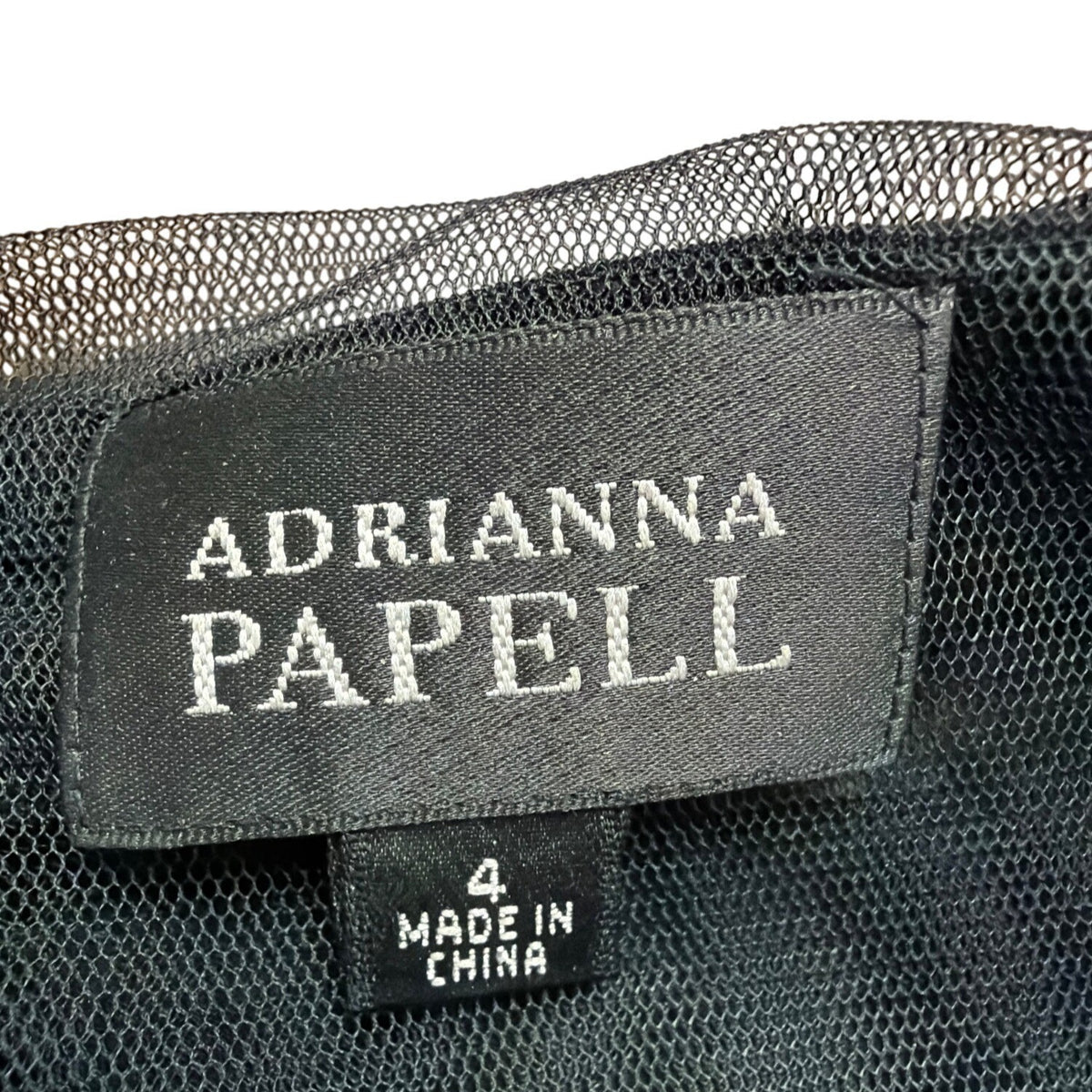 Adrianna Papell Womens Black Long Sleeve Tiered Ruffle Sheath Dress Size 4