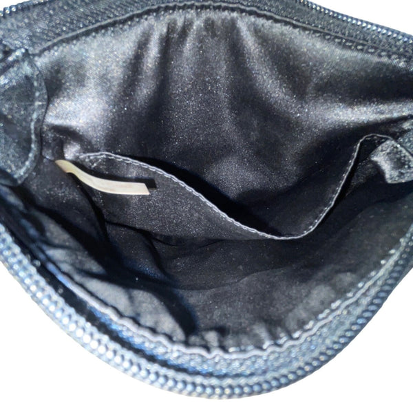 Coach Women’s Black Fabric & Leather Monogram Adjustable Strap Crossbody Bag
