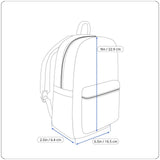 Brixley Unisex Black Nylon Adjustable Strap Multi-Compartment Mini Backpack