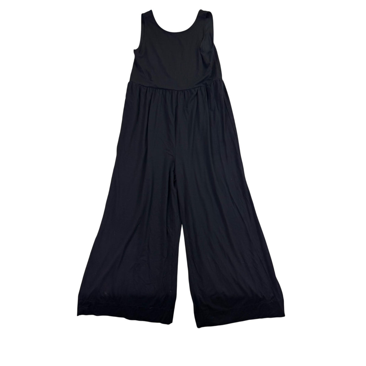 LOFT Beach Womens Black Jumpsuit Wide-Leg Sleeveless Casual Lightweight Sz XS