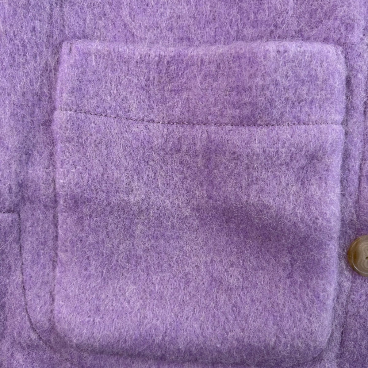 Madewell Womens Lavender Button-Up Coat With Dual Pockets & Lining Sz XS