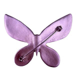 Chicos Two-Tone Mixed Metal Butterfly Brooch Gold & Silver Tone Textured Pin 