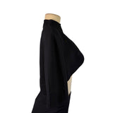 Chado Ralph Rucci Black Short Cropped Bolero Jacket Women Open Front