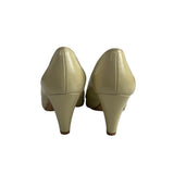 Purificación García  Women’s New Beige Spanish Leather Pointed Toe Pumps Sz 40