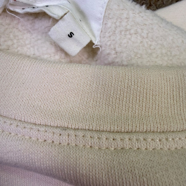 Anthropologie Womens Beige Cotton Cropped Long Sleeve Top Size S