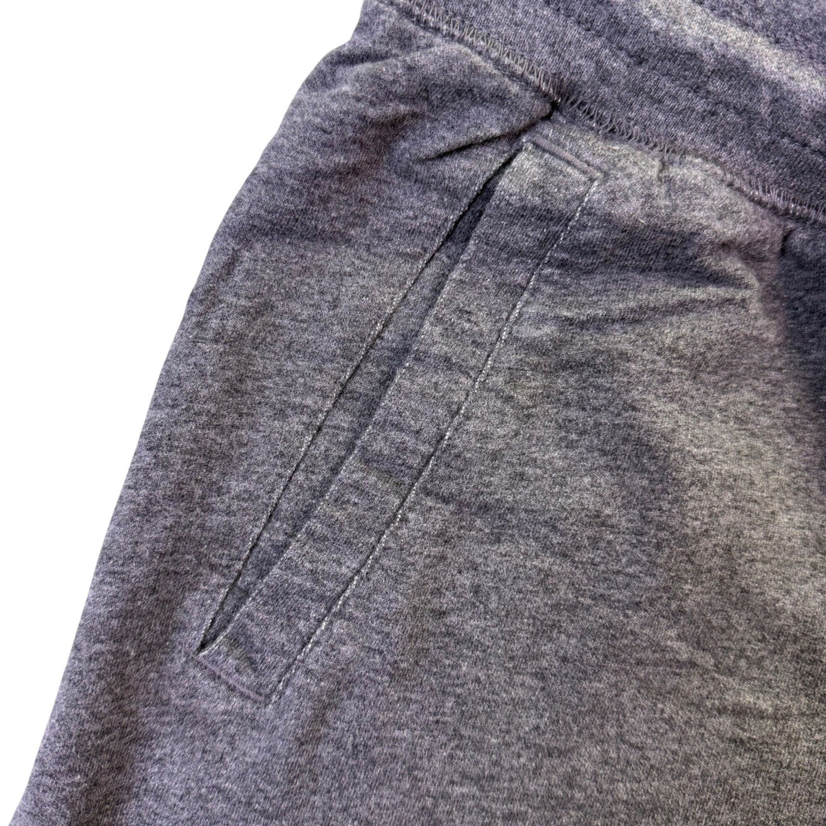 Nike Mens Gray Cotton Drawstring Athletic Shorts Lounge & Activewear Size Large