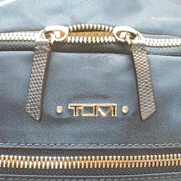 Tumi Women’s Blue Nylon With Multiple Zipper Pockets Adjustable Straps Backpack