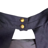Black Sleeveless Dress With Belted Waist Gold Buckle Design Womens Size 12