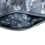 Safeguard Unisex Gray Camo Nylon Multipurpose Zipper Compartments Duffel Bag