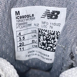 New Balance Kids Gray/White Mesh Suede 990 GL6 Athletic Running Shoes Size 4 US