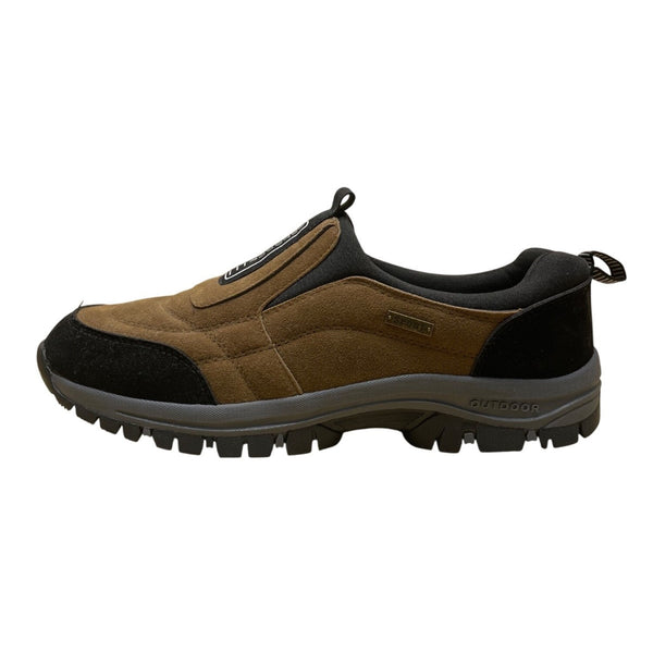 Sport Men’s Brown & Black Slip-On Outdoor Hiking Shoes Size 12