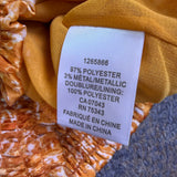 Rachel Zoe Womens Orange Patterned Top Lightweight Stylish Size S 