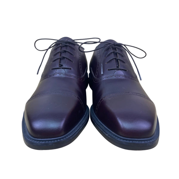 Rockport Men’s Burgundy Leather Lace Up Cap Toe Oxford Dress Shoes Size 10.5
