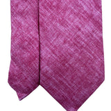 Tie Bar Mens Pink Linen Necktie Polished Slim Fit Modern Look Solid Design