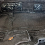 Lucky Brand Mens 412 Athletic Slim Jeans Black Mid Rise Stretch Sz 34x32 - New