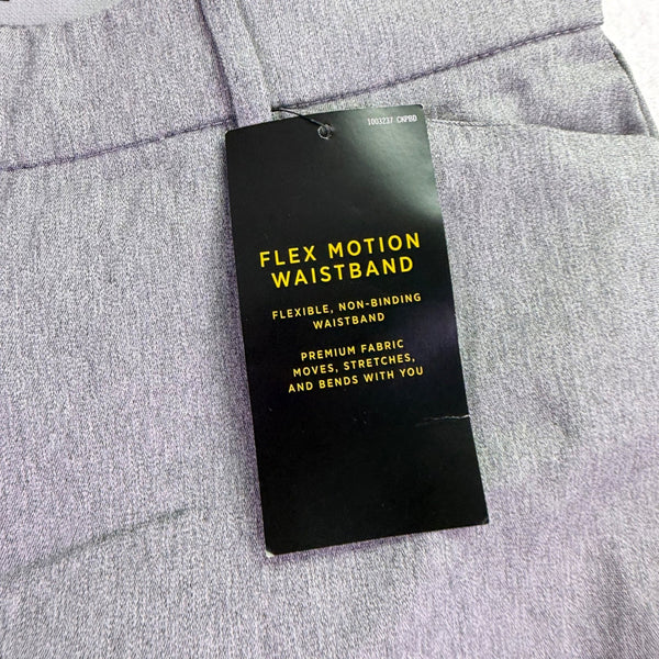 Lee Womens Gray Trousers Regular Fit Flex Motion Waistband Mid Rise Sz10 Short