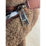 Vintage Havana Brown Fuzzy Women's Small Hand Bag - NWT