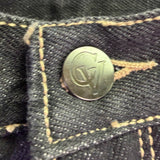 Gloria Vanderbilt Womens Black Cotton Denim Jeans Straight Leg Size 11