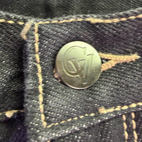 Gloria Vanderbilt Womens Black Cotton Denim Jeans Straight Leg Size 11