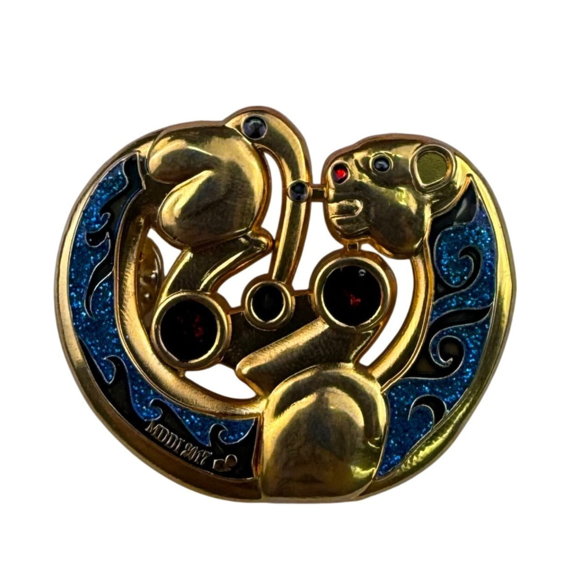 Destination Imagination Gold Tone Multicolor Enamel Museum Art Design Pins