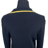 BCBG Maxazria Women's Yellow-Lined Black Blazer Sz M